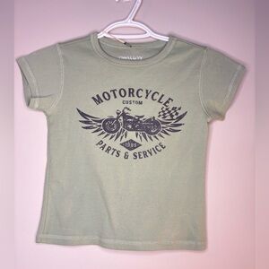 Harlow Sage Green Motorcycle Tee